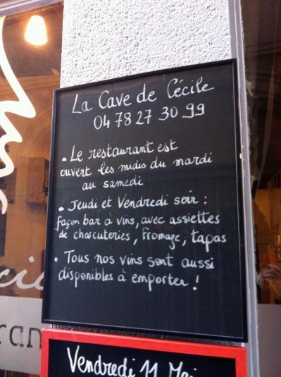 Restaurant Cave De Cecile
