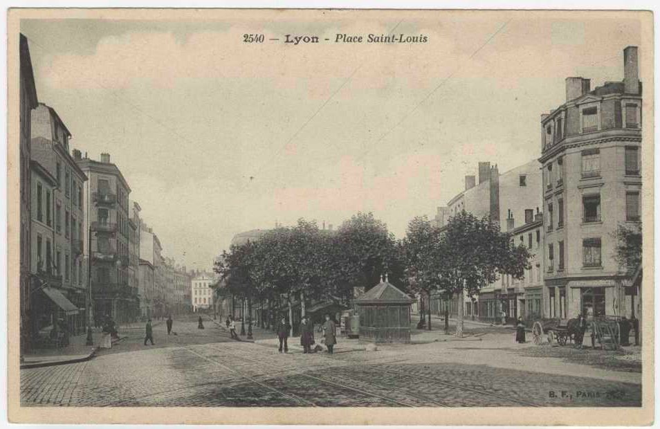 Place St Louis Vers 1910 Archives Municipales De Lyon 4fi 79